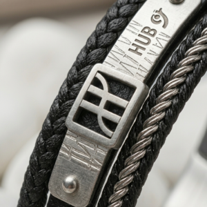 hub noir bracelet