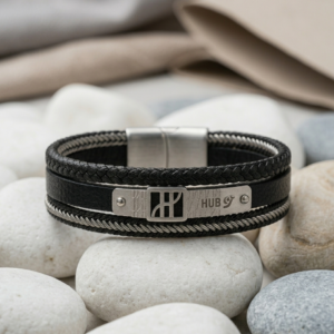 hub noir bracelet