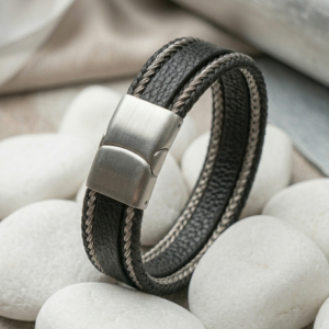 hub noir bracelet
