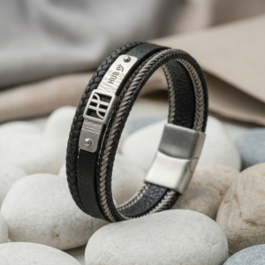 hub noir bracelet