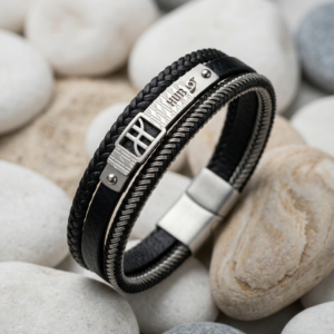 hub noir bracelet